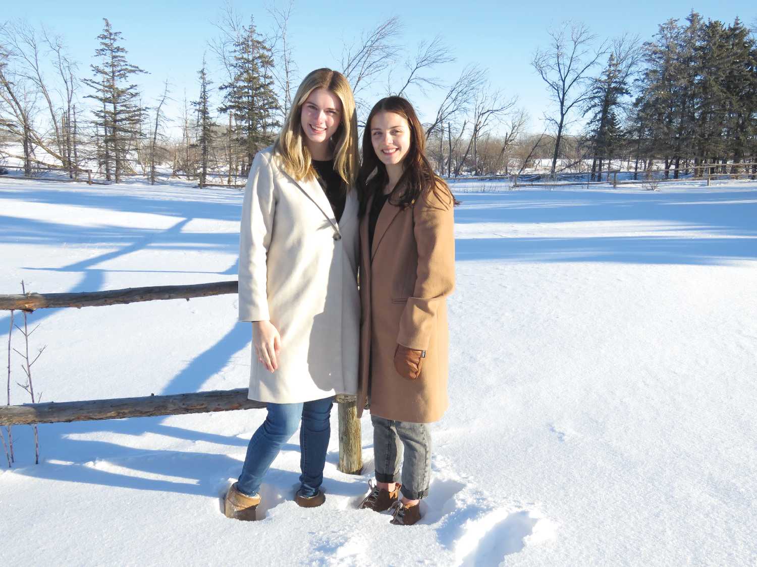 Sara Chant and Shaylee Frattinger of Elkhorn.